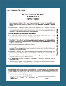 Modelo PSU Matemática